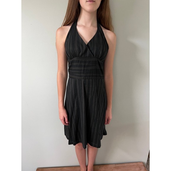 Womens Halter Style Zebra Striped Fall Sundress Dress | Rogan for Target | sz 7 - Picture 2 of 8